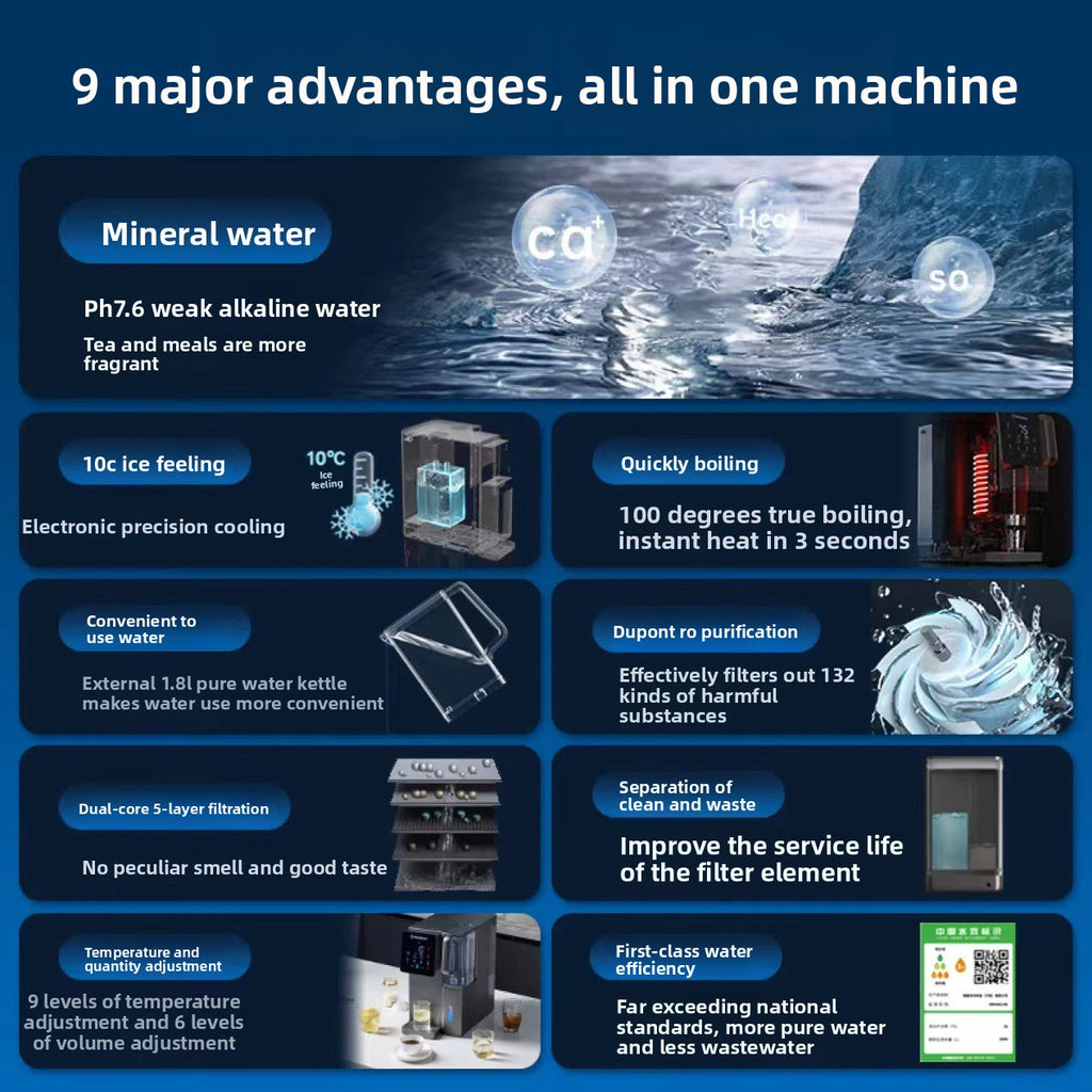 Desktop hot and cold water purifier