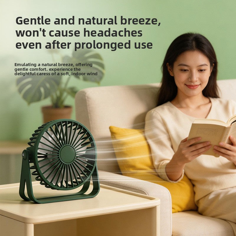 USB Desktop Fan with 360-Degree Rotation