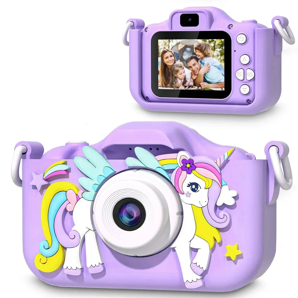 Kids Mini Camera Unicorn 1080P Hd 2-Inch Screen-0