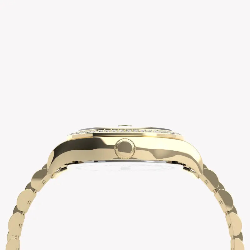 Timex Women's Gold Stainless Steel Watch, Round Dial | Tw2u53800