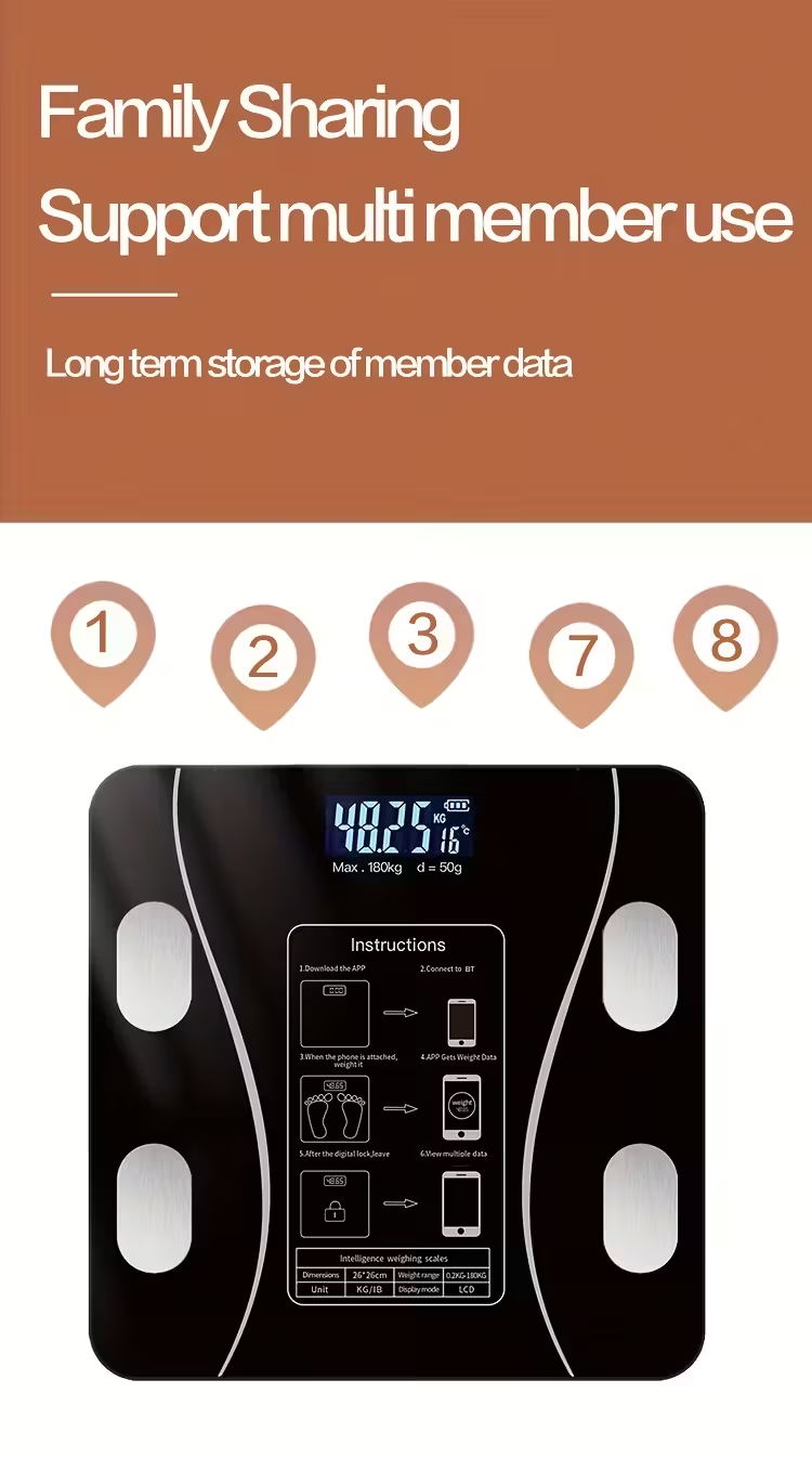 Smart Digital Weight Scale with App Connection-3